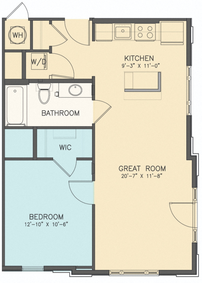 Chapman 1E 716 Mattise Floor Plan